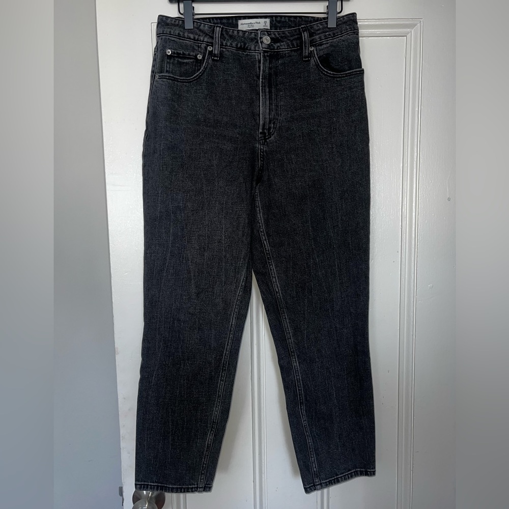 Charcoal Black The Mom High Rise Curve Love Denim Pant